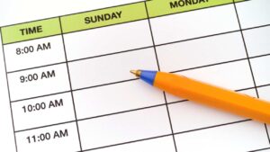 Establishing A Consistent Schedule